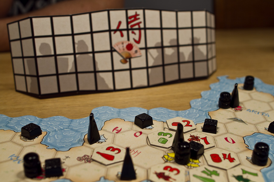 Eksempel på et igangværende spil Samurai