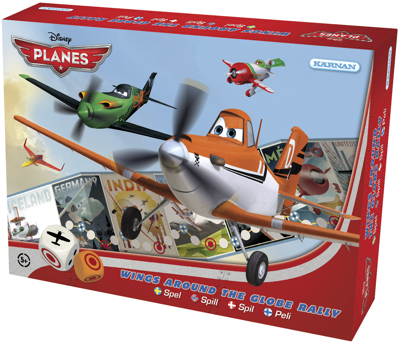 Hver spiller repræsenterer et af de fly, der optræder i filmen Planes.